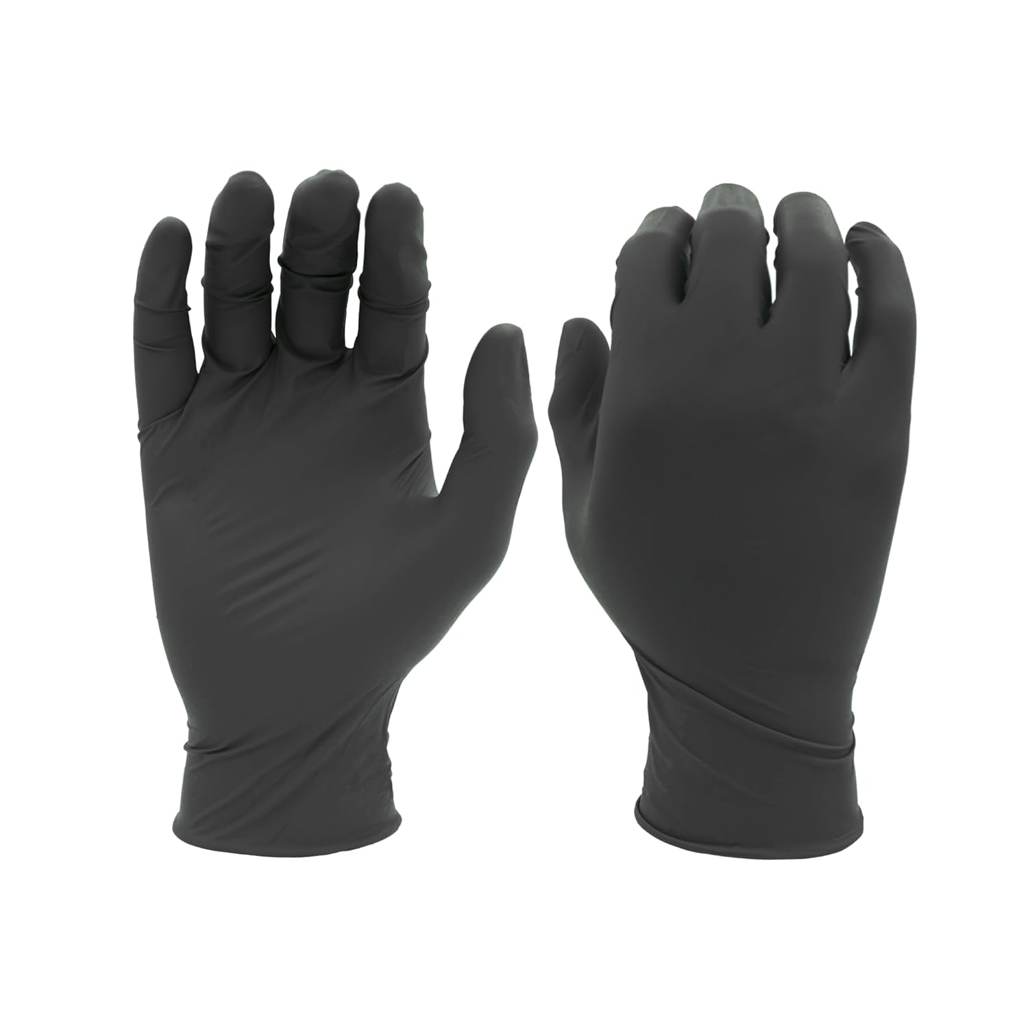 6112 - LARGE 4 MIL, BLACK NITRILE, POWDER FREE {100/BOX}
