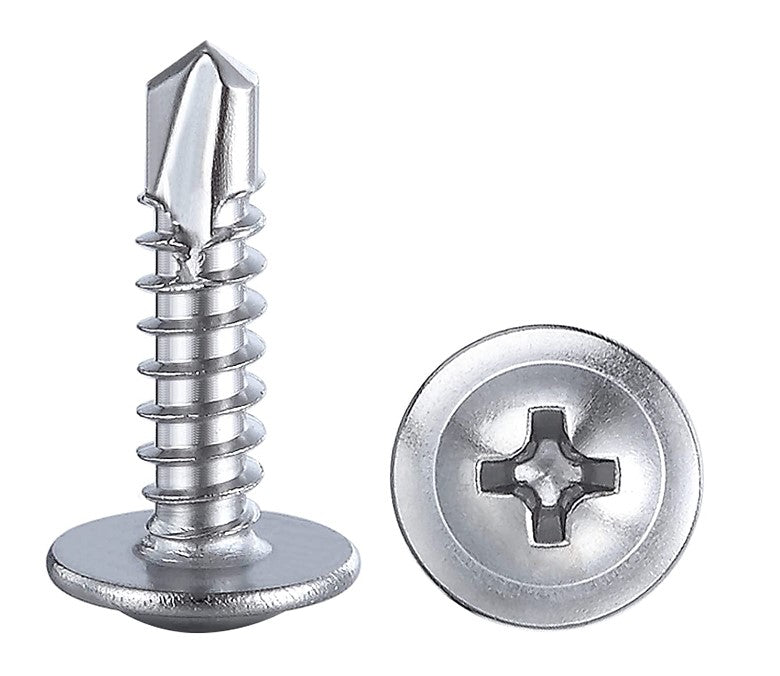 8 Stainless Steel Phillips Modified Truss Head Self Drilling Screw 8 Stainless Steel Phillips Modified Truss Head Self Drilling Screw