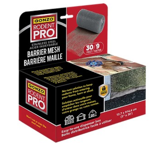 RODENT PRO BARRIER S.S. MESH, 5"x30'