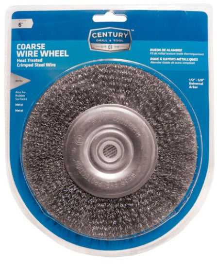 6" WIRE WHEEL COARSE CLAM