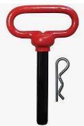 HITCH PIN,RED HEAD,1"X7-1/2",TAGGED