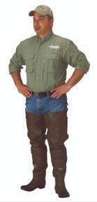 CADDIS RUBBER HIP BOOT W/KNEE HARNESS, SIZE 12