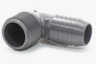 3/4" MALE INSERT BARB X MPT, 90DEG ELBOW