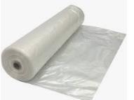6 MIL, 6'x200' CLEAR POLY TARP