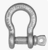 1/2" ANCHOR SHACKLE,SCREW PIN,H/G,ALLOY