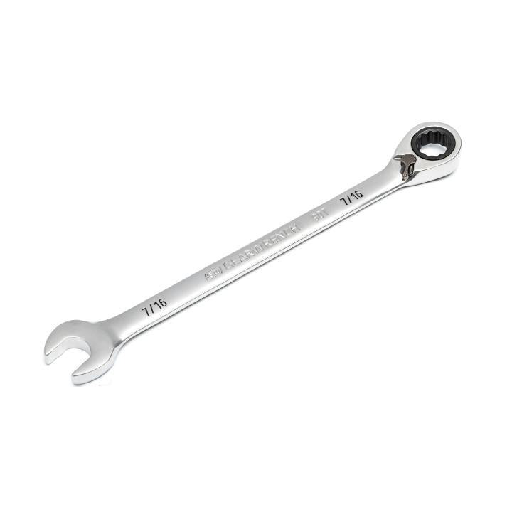 7/16" 12 POINT REVERSIBLE RATCHETING WRENCH, 90-TOOTH, GEARWRENCH