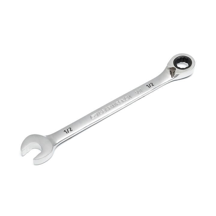 1/2" 12 POINT REVERSIBLE RATCHETING WRENCH, 90-TOOTH, GEARWRENCH