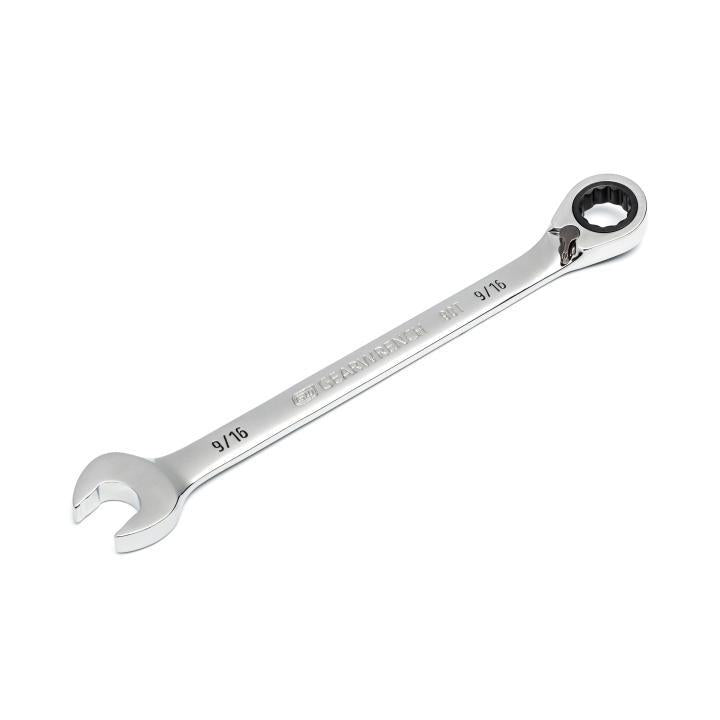 9/16" 12 POINT REVERSIBLE RATCHETING WRENCH, 90-TOOTH, GEARWRENCH