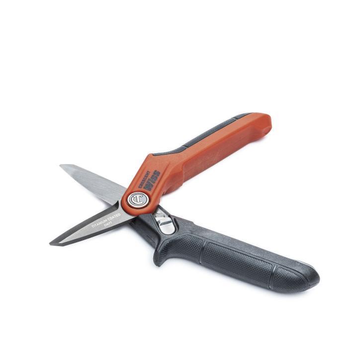 7-1/2" TITANIUM COATED TRADESMAN UTILITY SHEARS, 2" BLADE