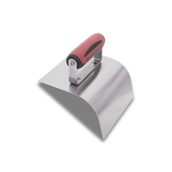 6" x 5" x 3-1/2" SS CURB TOOL - 2" RADIUS - DURASOFT HANDLE