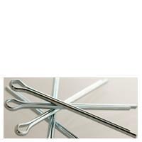 1/8"x2" COTTER PINS, EXTENDED PRONG SQUARE CUT, ZINC [100]