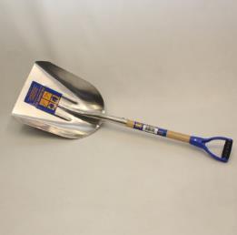 #14 ALUM SCOOP WOOD D HANDLE