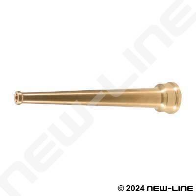 3/4" <GHT> SOLID TIP BRASS NOZZLE - 6" LONG