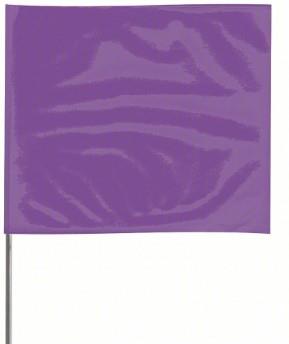STAKE FLAG PURPLE 100/BDL, 5" x 4" x 21"