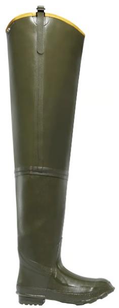 MARSH HIP BOOT 32" OD GREEN PLAIN TOE SIZE 10