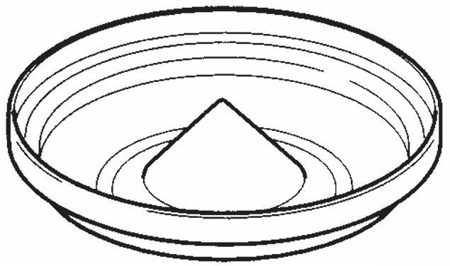 PAN UNIGROW 13" ORANGE PLSTC FLOODING BOTTOM W/HINGE