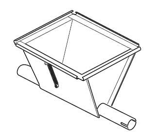 HOPPER BODY 1 WAY F/AUGER FEEDER