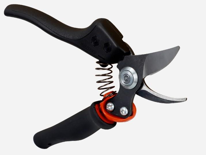 8" BYPASS SECATEURS W/NARROW CUTTING HEAD ROTATING HANDLE CARDED