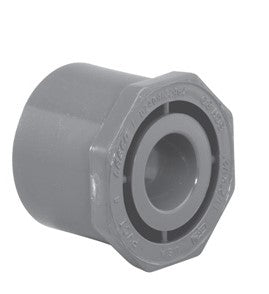 1-1/2 X 1/2 BUSHING, SPGT X SLIP, SCH 80 PVC