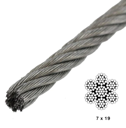 3/16X500 7X19 GALV. CABLE