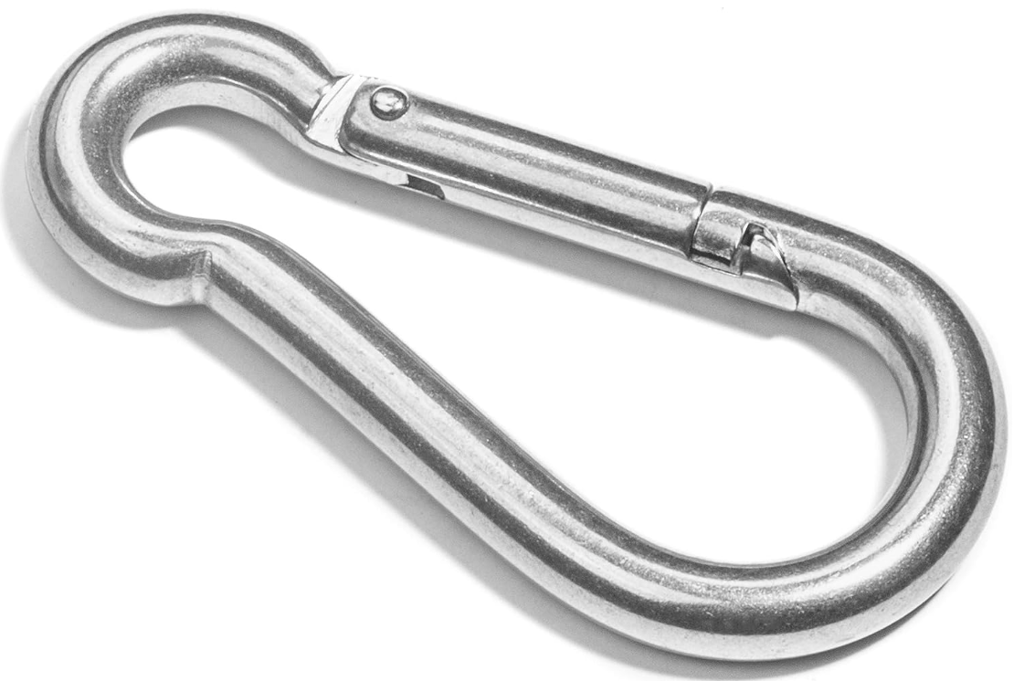 1/4" SPRING SNAP LINK, STAINLESS STEEL T316