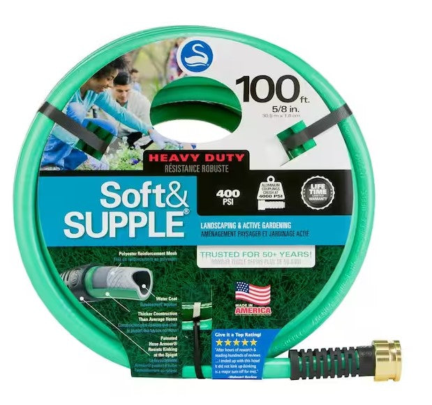 5/8X100 SOFT & SUPPLE GARDEN HOSE