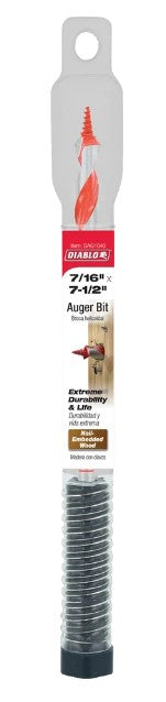 7/16 in. x 7-1/2 in. Auger Bit