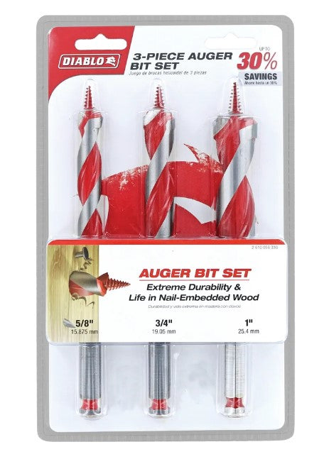 3 pc Auger Bit Set (3-Piece)