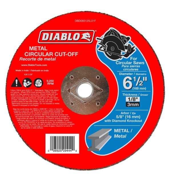 6-1/2 in. Metal Circular Cut Off Disc