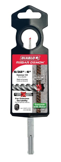 5/32 in. x 4 in. x 6 in. Rebar Demon SDS-Plus 4-Cutter Full Car