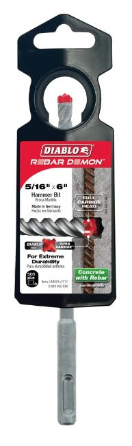 5/16 in. x 4 in. x 6 in. Rebar Demon SDS-Plus 4-Cutter Full Car