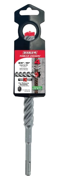 3/4 in. x 8 in. x 10 in. Rebar Demon SDS-Plus 4-Cutter Full Car