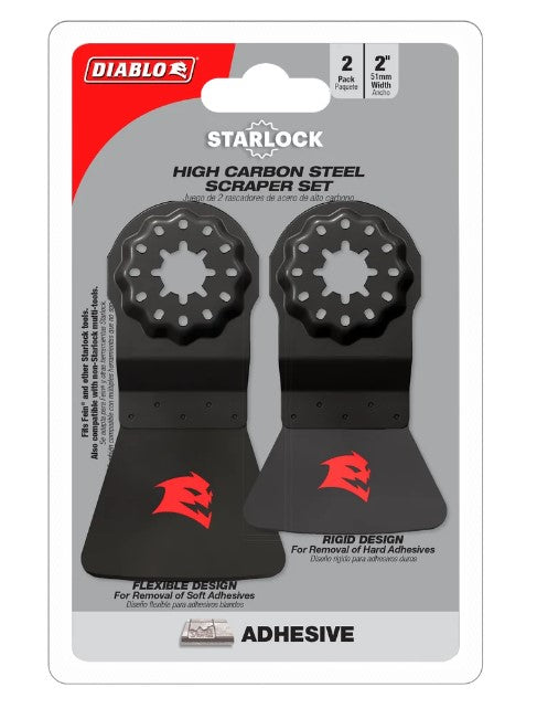 Starlock High Carbon Steel Oscillating Scraper Set for Adhesive