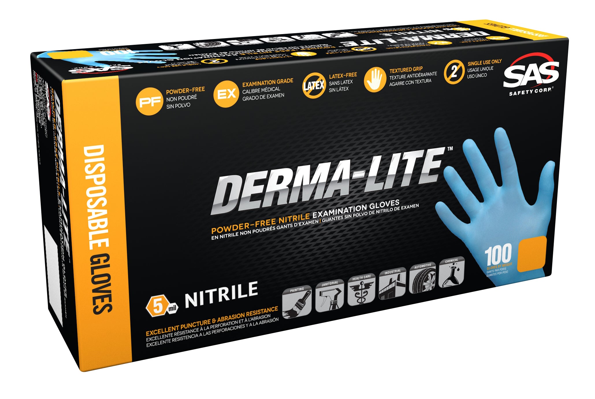 LRG - POWDER FREE DERMA-LITE [100/BX]