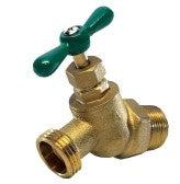 HD BRASS NO-KINK HOSE BIBB, 1/2" MPT