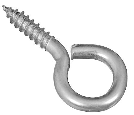 #8 LARGE EYE SCREW EYES, 6/PK