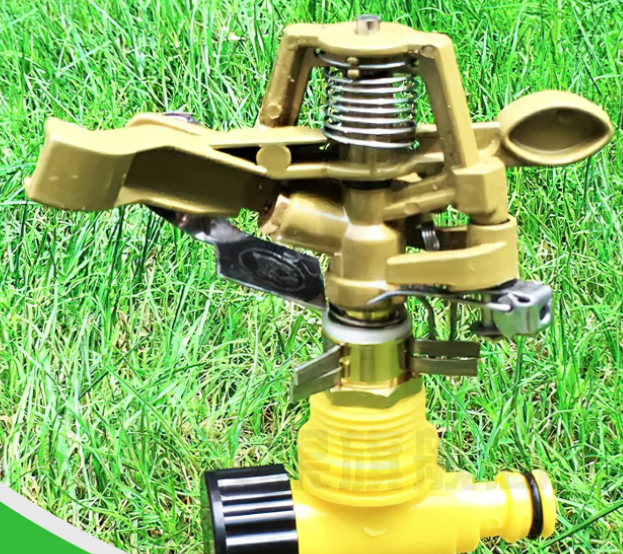 USED BRASS IMPACT SPRINKLER, 1/2"