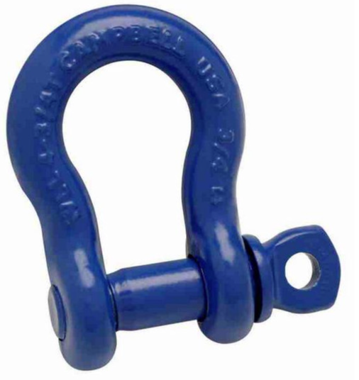 5/16" ANCHOR SHACKLE, SCREW PIN, PAINTED