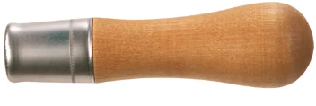 HANDLE, WOOD, W/ METAL FERRULE #3