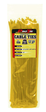 11.8" YELLOW STD DUTY, 100PK