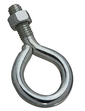 3/8X3 EYEBOLT W/NUT, ZINC, 10/BOX