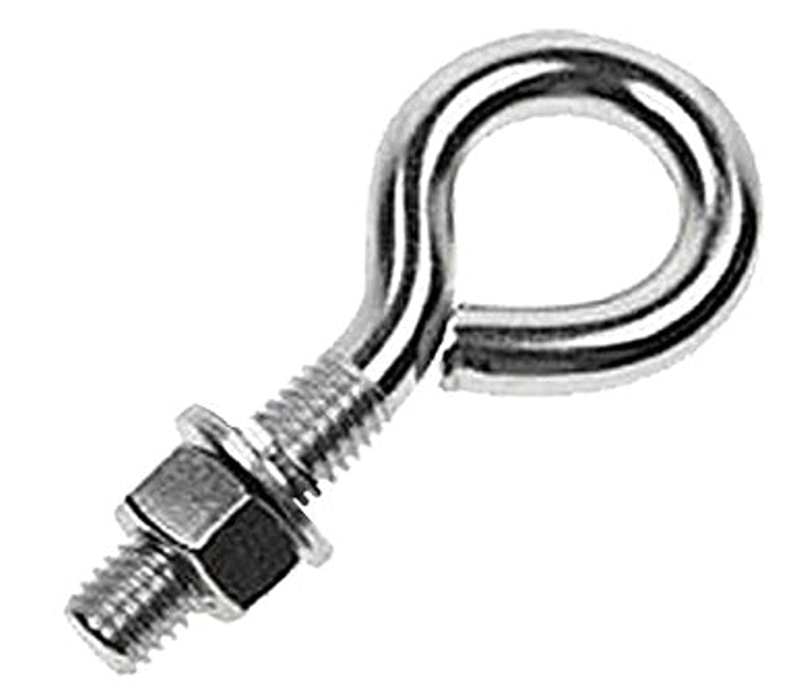 3/8X3 EYEBOLT W/NUT, ZINC, 10/BOX