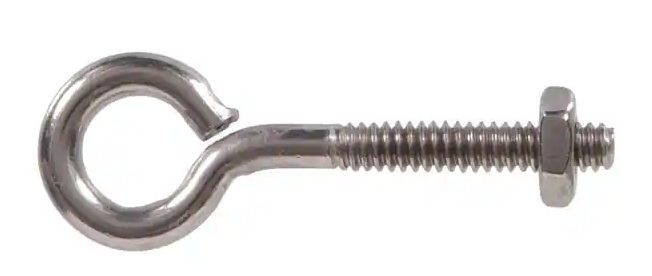 5/16X5" EYE BOLT W/NUT [10/BOX]