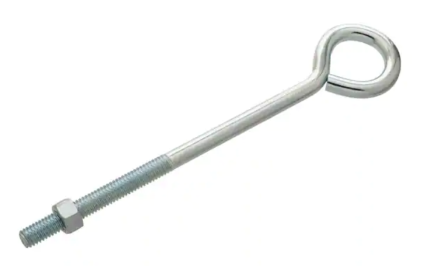 5/16X4" EYE BOLT W/NUT, ZN, 10/BAG