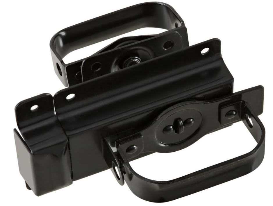 SWINGING DOOR LATCH, BLACK
