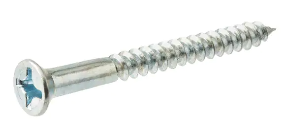 #8-15x2 1/2" FLAT HEAD PHIL WOOD SCREW ZINC 100BX