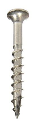 #14-7 X 4"/ 2-3/4" SQ BUGLE HEAD DECK SCREW SS 100BX