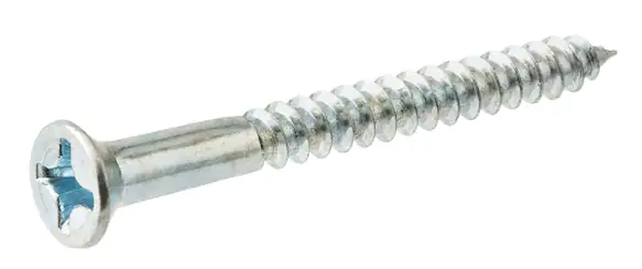 #8-15x1 1/4" FLAT HEAD PHIL WOOD SCREW ZINC 100BX