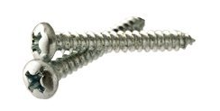 INDENT HWH SLOT TAP SCREW TYPE A ZINC #8-15X1" 100BX