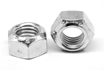 GRADE C LOCKNUTS, 3/8-24, NF ZN [100/BOX]